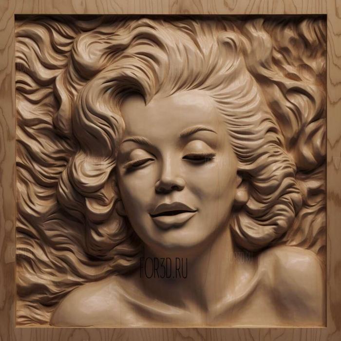 marilyn monroe 2 stl model for CNC